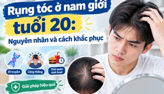 Rụng tóc tuổi 20:Nguyên nhân và giải pháp