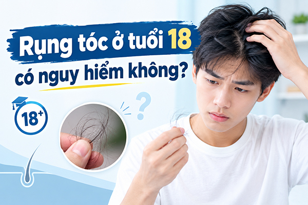 Rụng tóc tuổi 18 có nguy hiểm không?