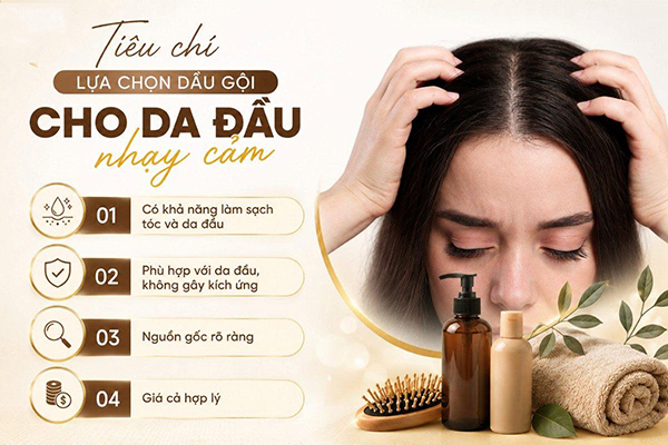 Tiêu chí chọn dầu gội cho da đầu