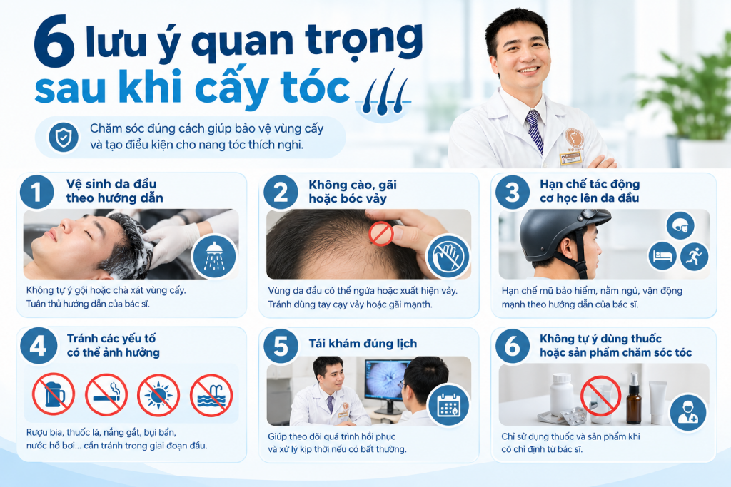 luu ý quan trọng sau khi cấy