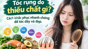 Tóc rụng do thiếu chất gì? Cách khắc phục nhanh chóng để tóc dày và đẹp.