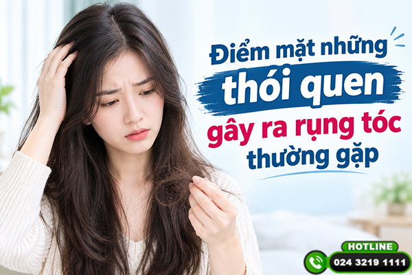 Điểm mặt những thói quen gây ra rụng tóc thường gặp
