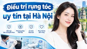tạo ảnh với tiêu đề : Điều trị rụng tóc uy tín tại Hà Nội